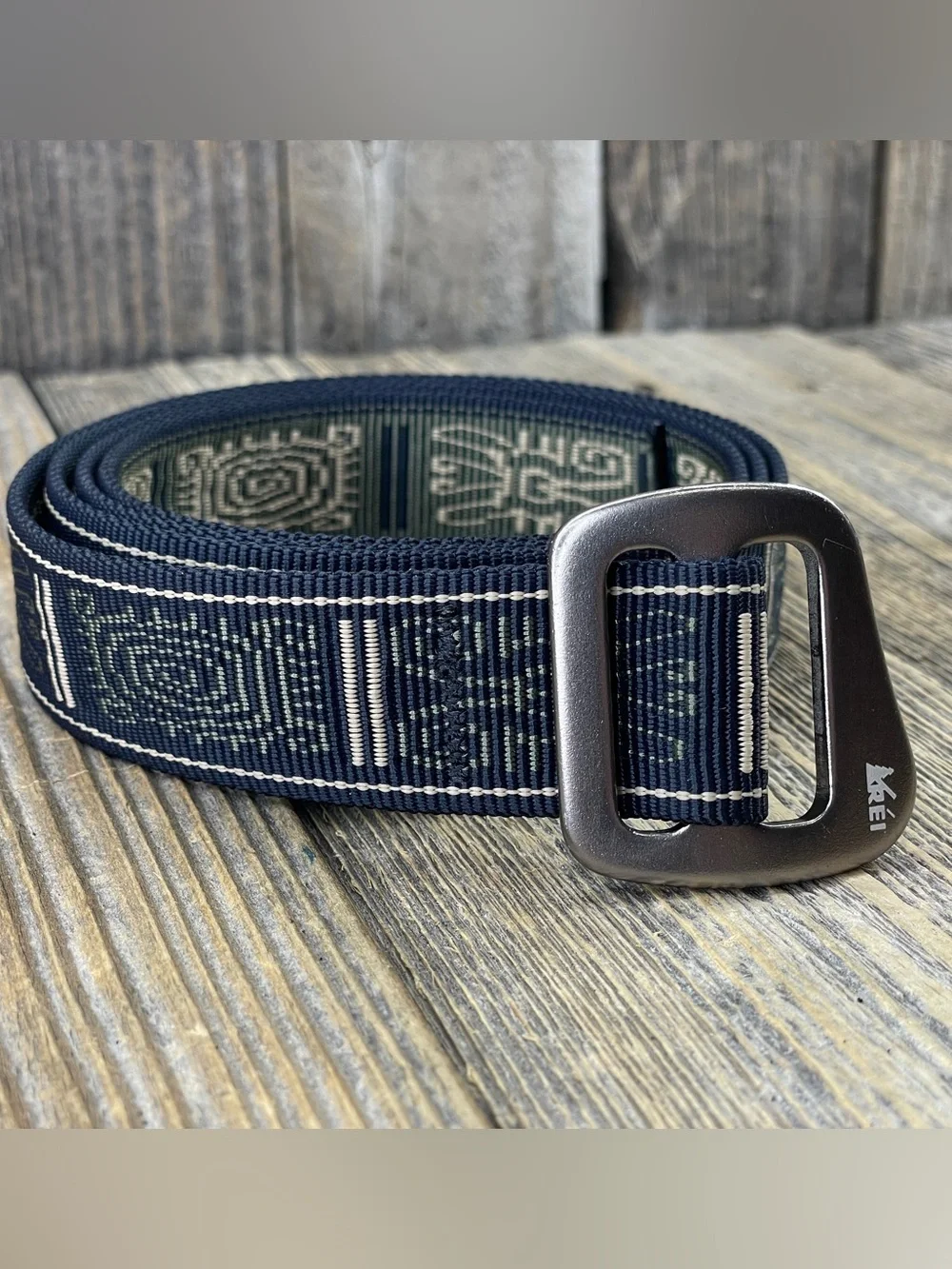 Bison Designs Belt Casual Guatemala Heather Webbing All Over Print Size Lrg 46